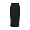 stretch wool midi skirt