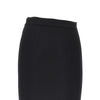 stretch wool midi skirt