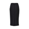 stretch wool midi skirt