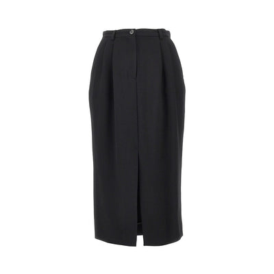 DOLCE & GABBANA 40 grain de poudre wool skirt