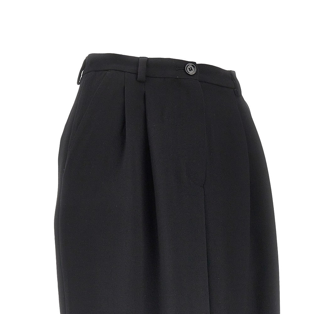 DOLCE &amp; GABBANA 40 grain de poudre wool skirt