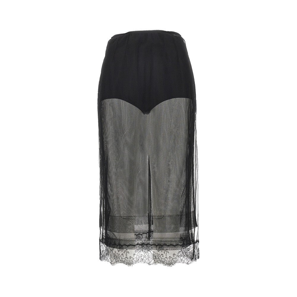 DOLCE &amp; GABBANA 40 tulle midi skirt