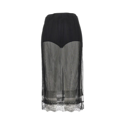 tulle midi skirt