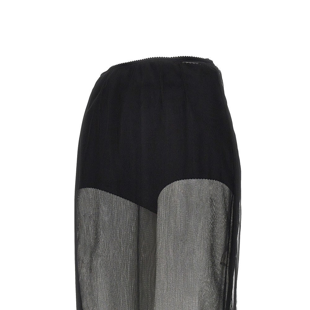 tulle midi skirt