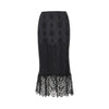 chantilly lace midi skirt