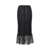 chantilly lace midi skirt