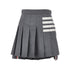 THOM BROWNE 36 wool mini skirt with 4 bar detail