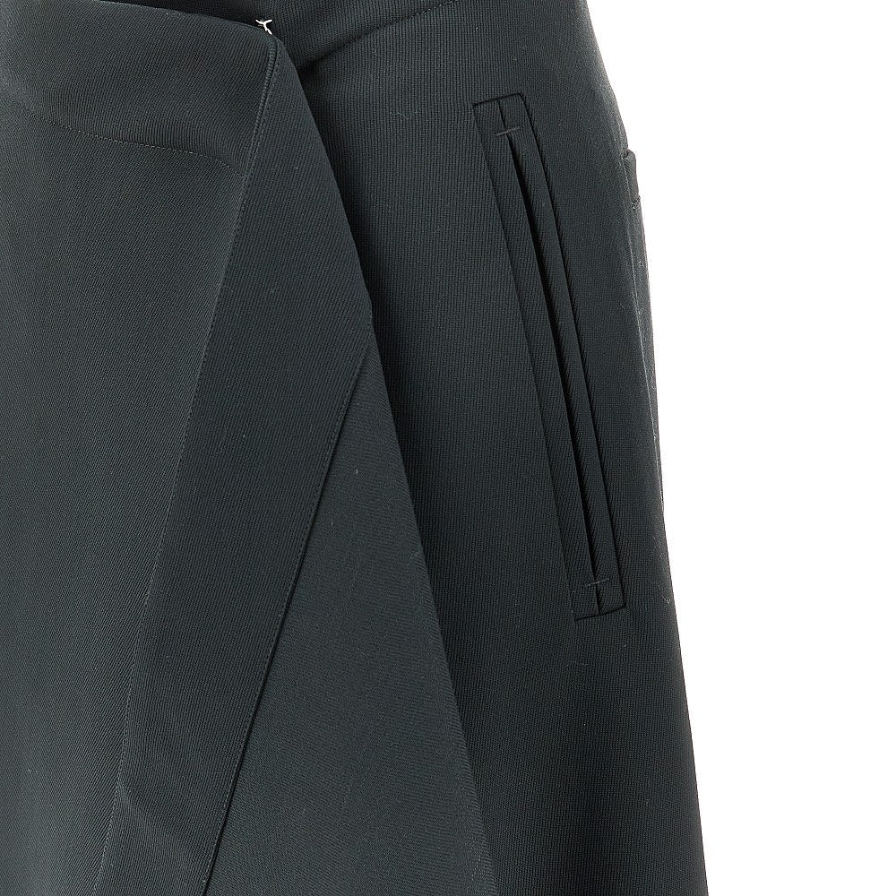 AMI 36 wool wrap-around skirt