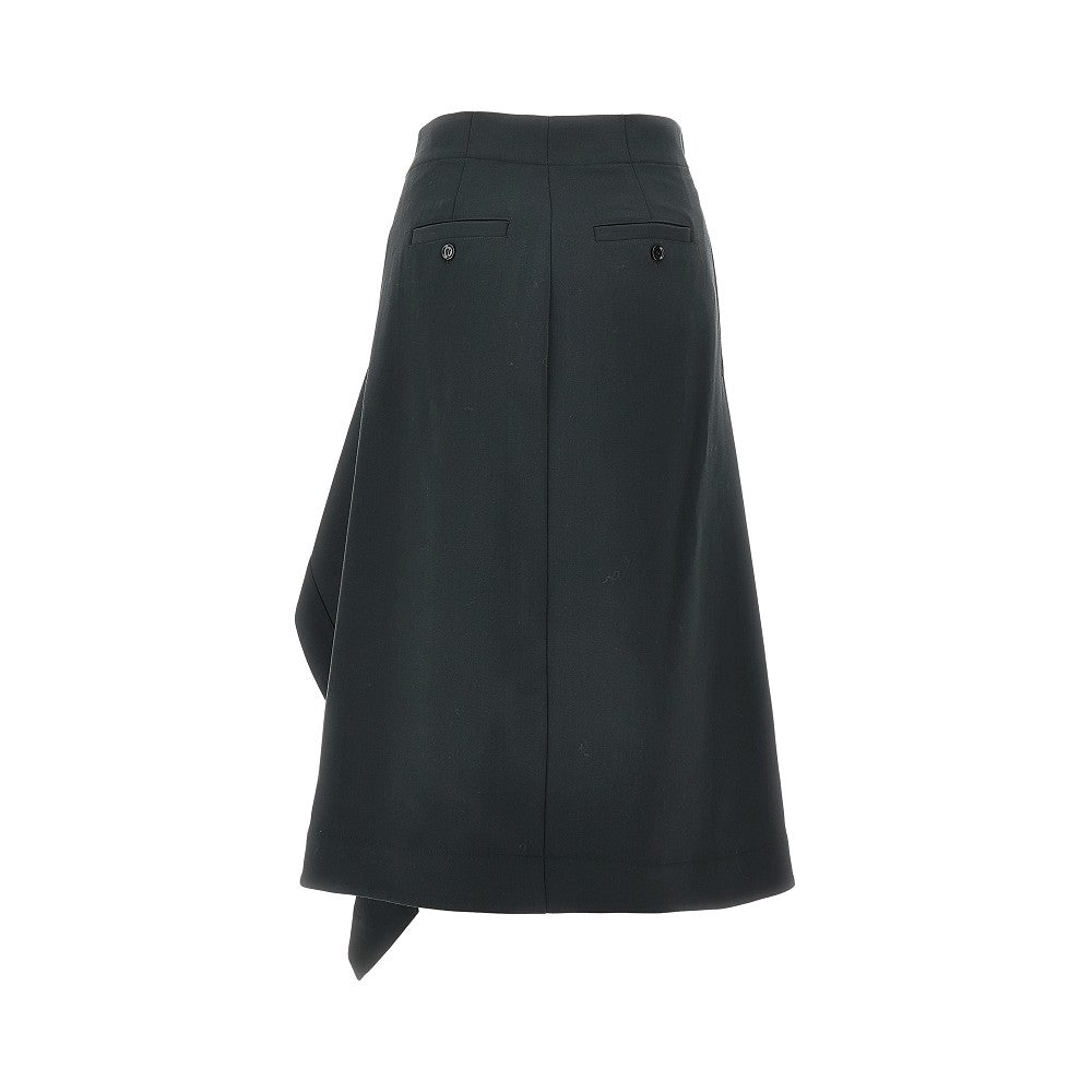 AMI 36 wool wrap-around skirt