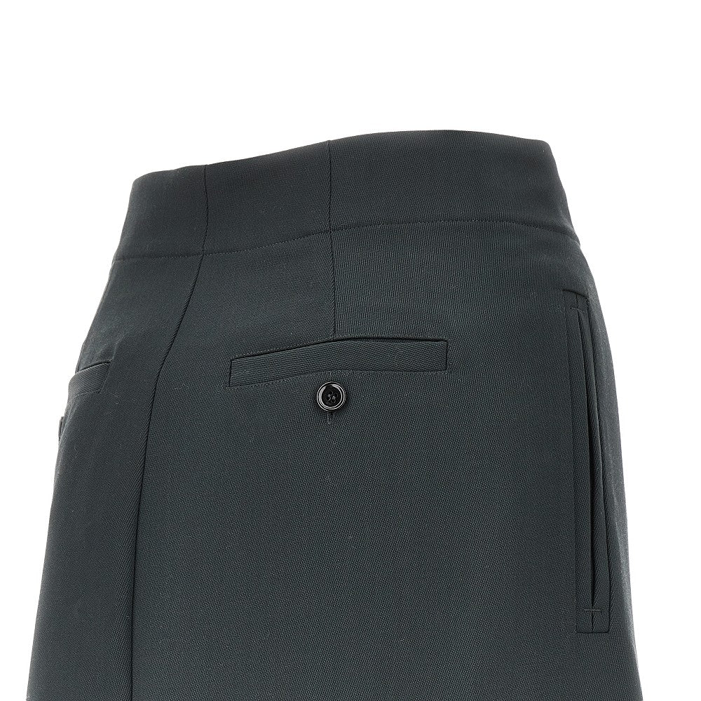 AMI 36 wool wrap-around skirt