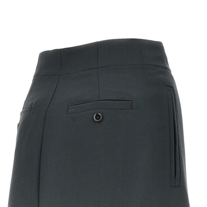 AMI 36 wool wrap-around skirt