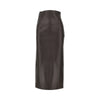 inga leather ankle-length skirt