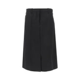 JIL SANDER 38 gabardine skirt with raw finishes