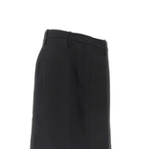 JIL SANDER 38 gabardine skirt with raw finishes