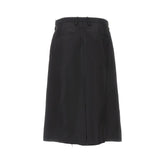 JIL SANDER 38 gabardine skirt with raw finishes