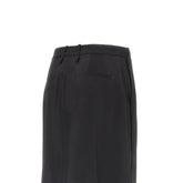 JIL SANDER 38 gabardine skirt with raw finishes