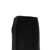 JIL SANDER 36 velvet and satin double midi skirt