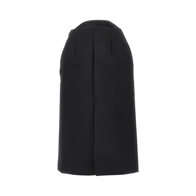 sablé wool midi skirt