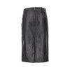 tuline leather midi skirt
