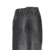tuline leather midi skirt
