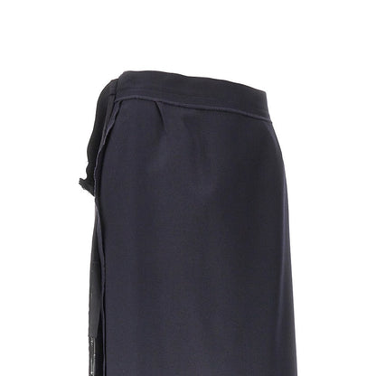 MAISON MARGIELA 42 wool-blend skirt with satin panel