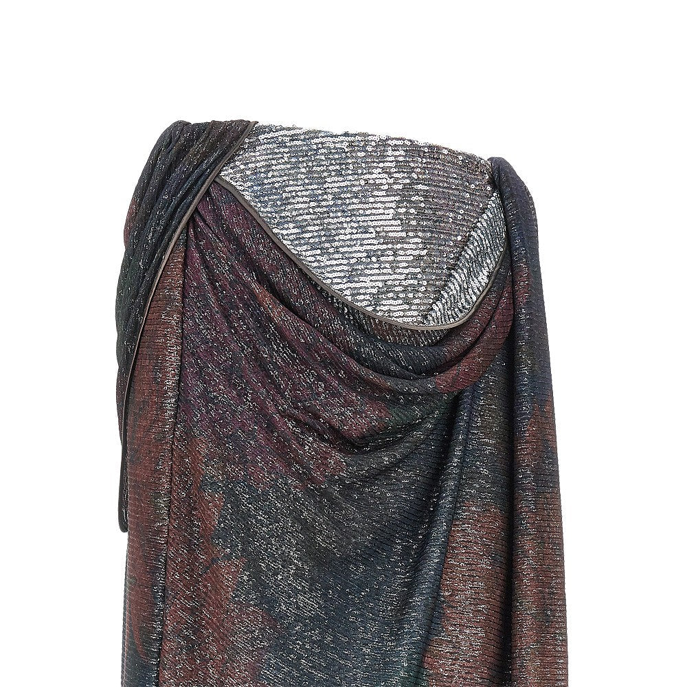 MAISON MARGIELA 40 sequinned draped midi skirt