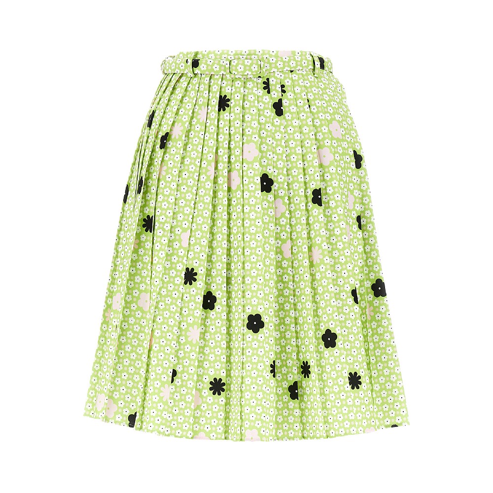 MM6 40 floral print pleated skirt