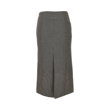 MM6 40 tweed midi skirt