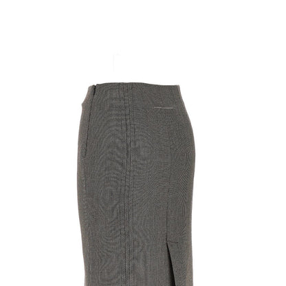 MM6 40 tweed midi skirt