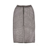 crystal mesh midi skirt
