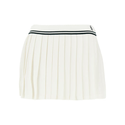 SPORTY AND RICH S src abigail pleated mini skirt