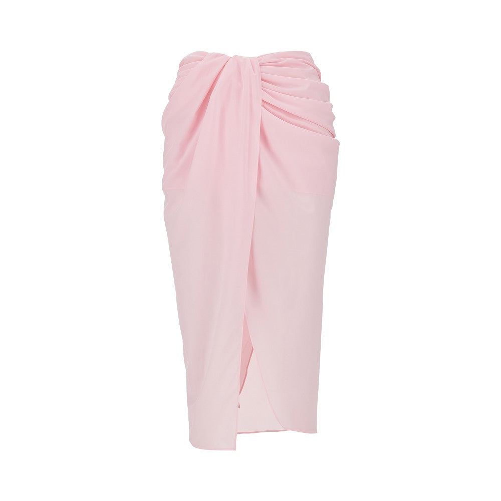 JACQUEMUS 36 paréo stretch muslin skirt