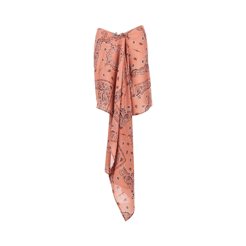 VENUJA OS mini sarong skirt with brooch