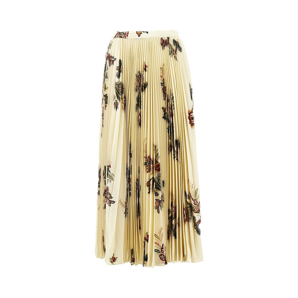 ETRO 44 floral print pleated midi skirt