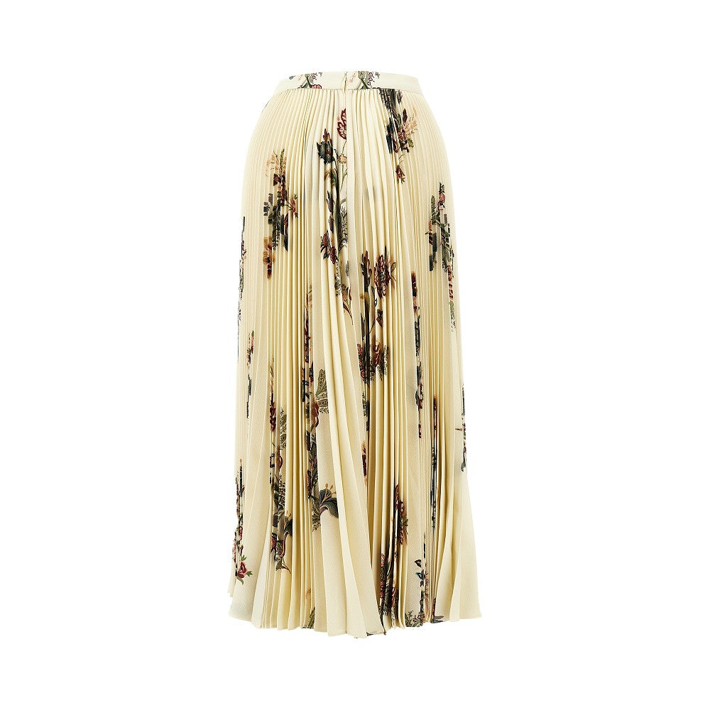 ETRO 44 floral print pleated midi skirt