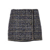 wool-blend tweed mini skirt