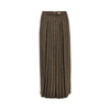 wool long skirt with houndstooth motif