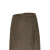 wool long skirt with houndstooth motif