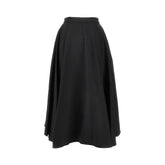 BALLY 40 wool barathea midi skirt
