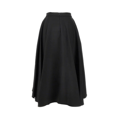 BALLY 40 wool barathea midi skirt