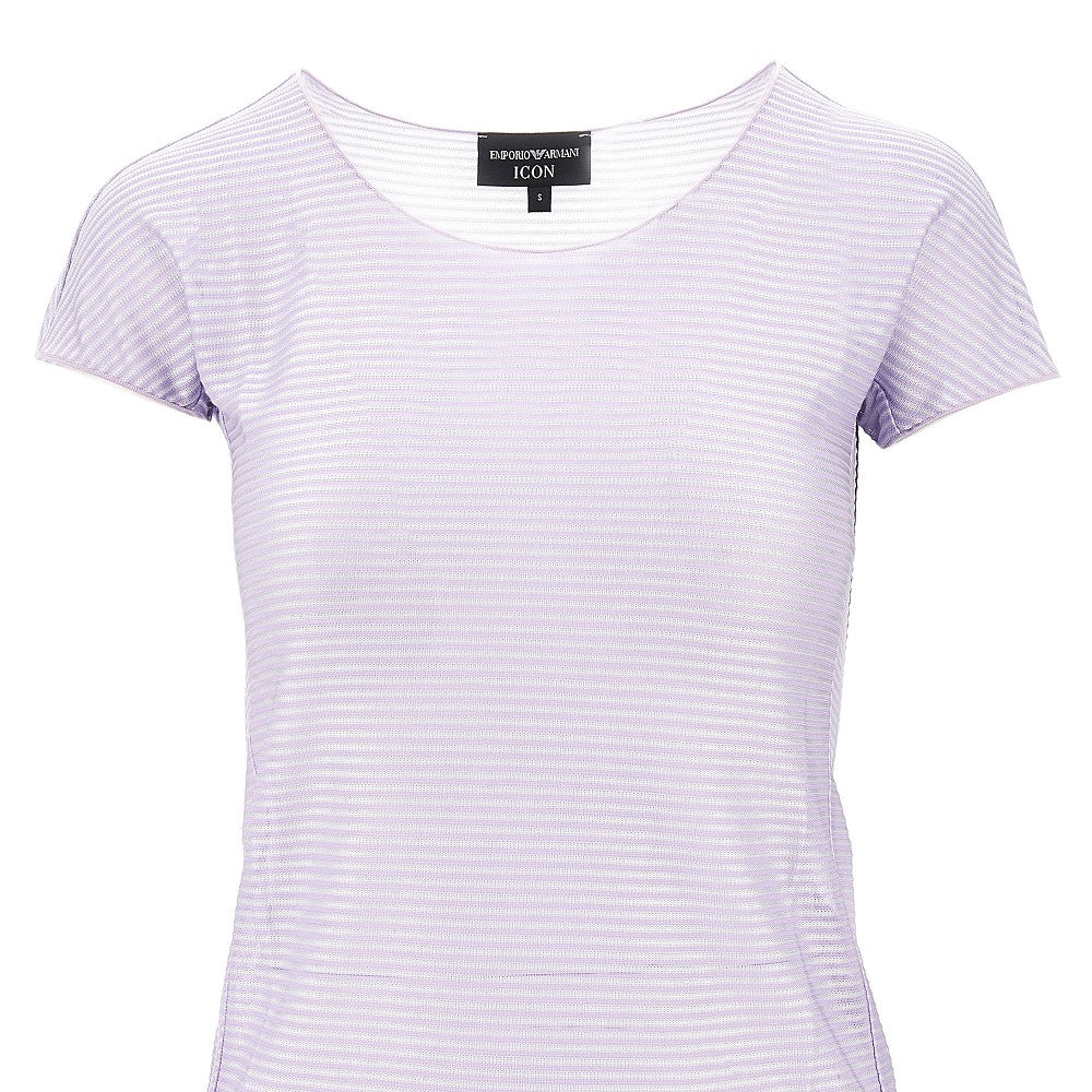 EMPORIO ARMANI XXL icon striped light jersey t-shirt
