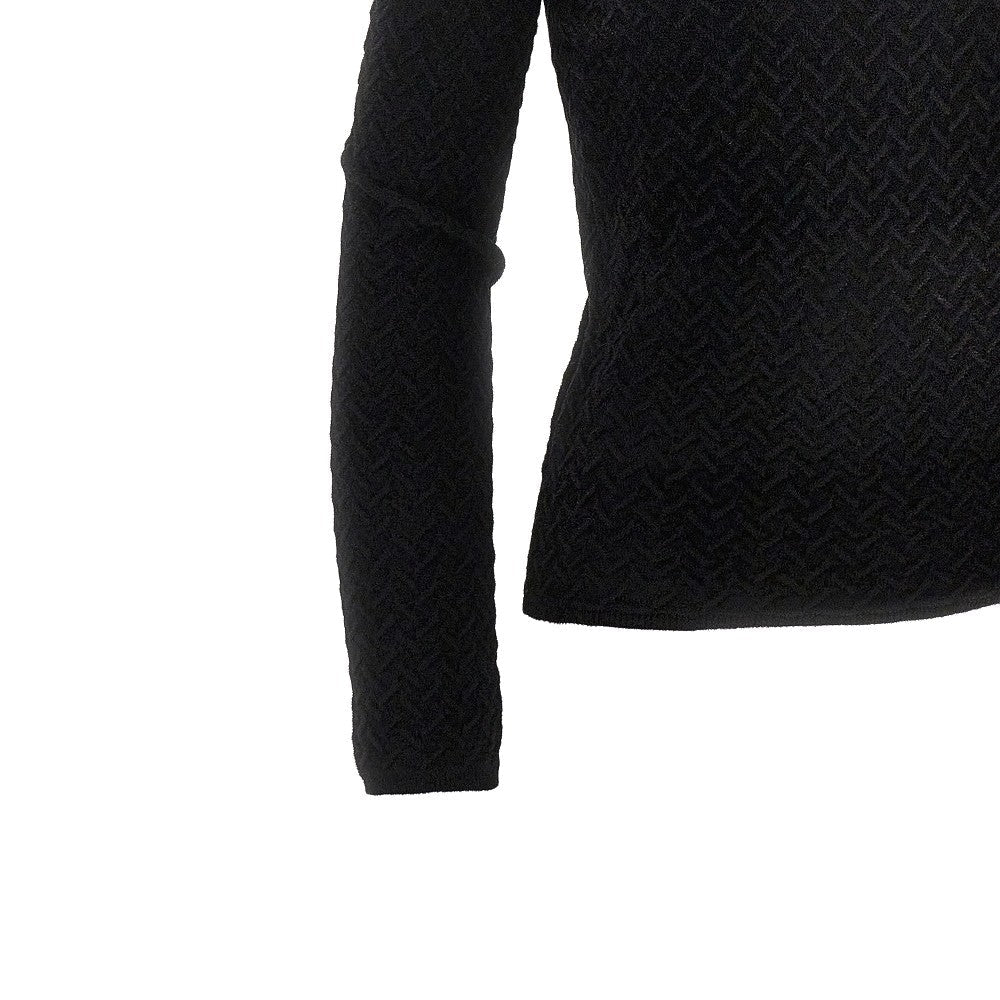 EMPORIO ARMANI XL embossed chenille top