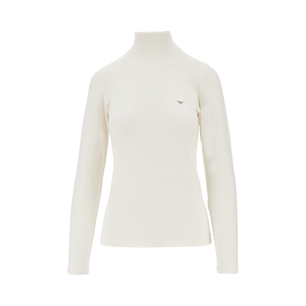 EA BODYWEAR XS lyocell and wool blend turtleneck