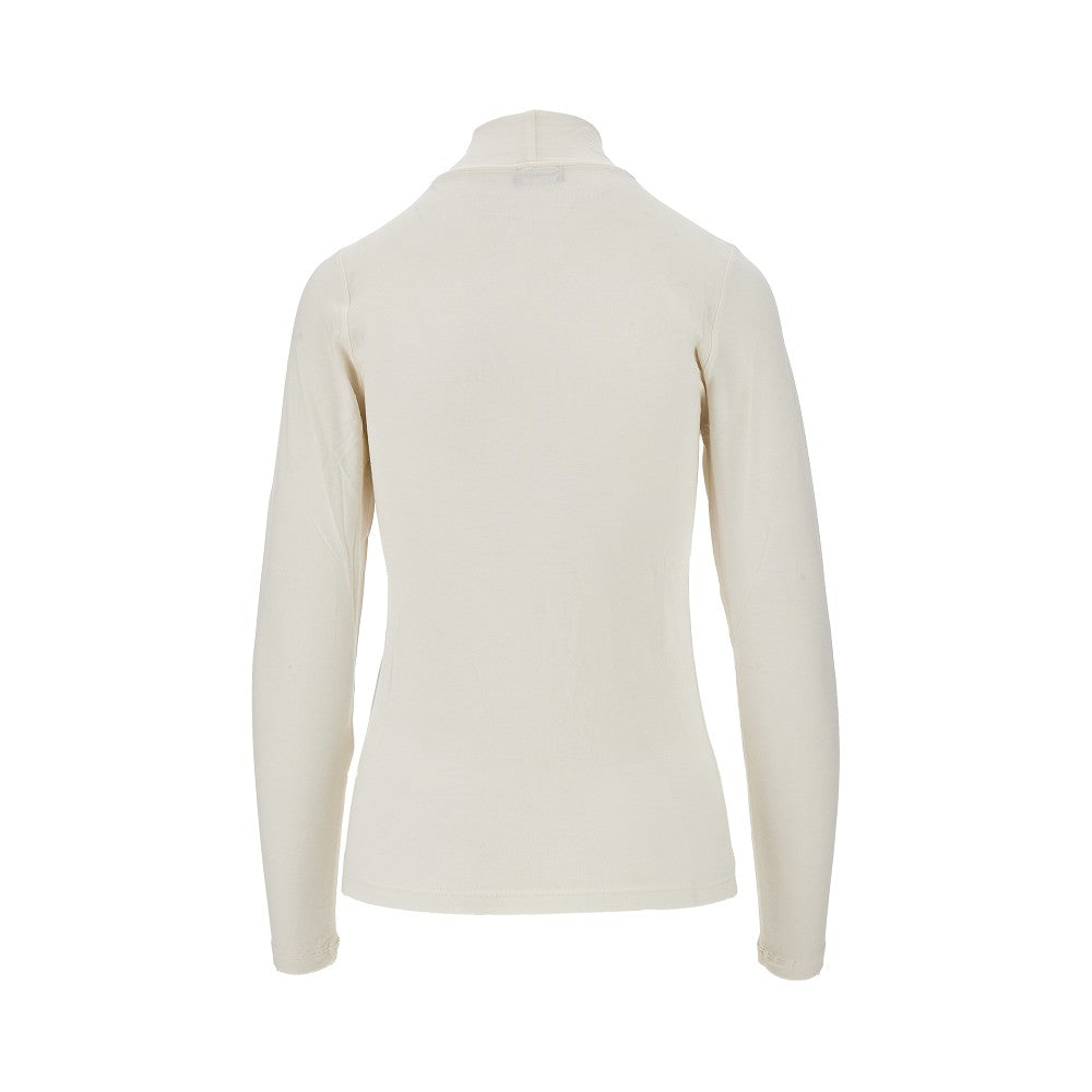 EA BODYWEAR XS lyocell and wool blend turtleneck