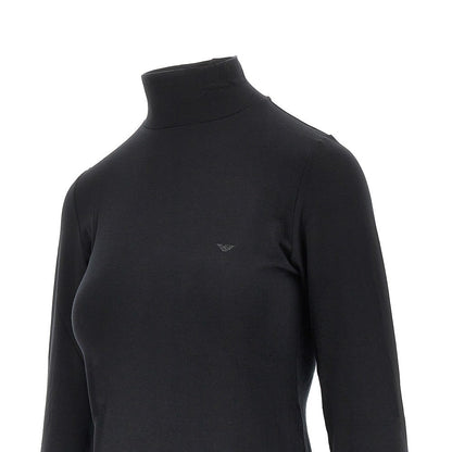 EA BODYWEAR M lyocell and wool blend turtleneck
