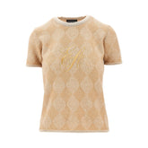 EMPORIO ARMANI XS lozenge cashmere-blend sweater