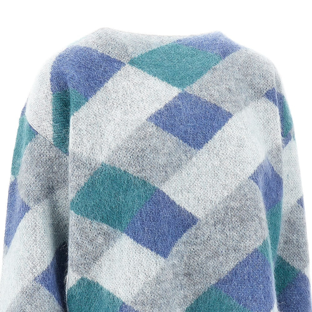 EMPORIO ARMANI S jacquard mohair blend sweater