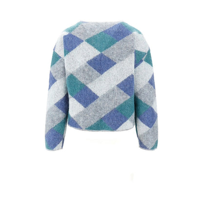 EMPORIO ARMANI S jacquard mohair blend sweater