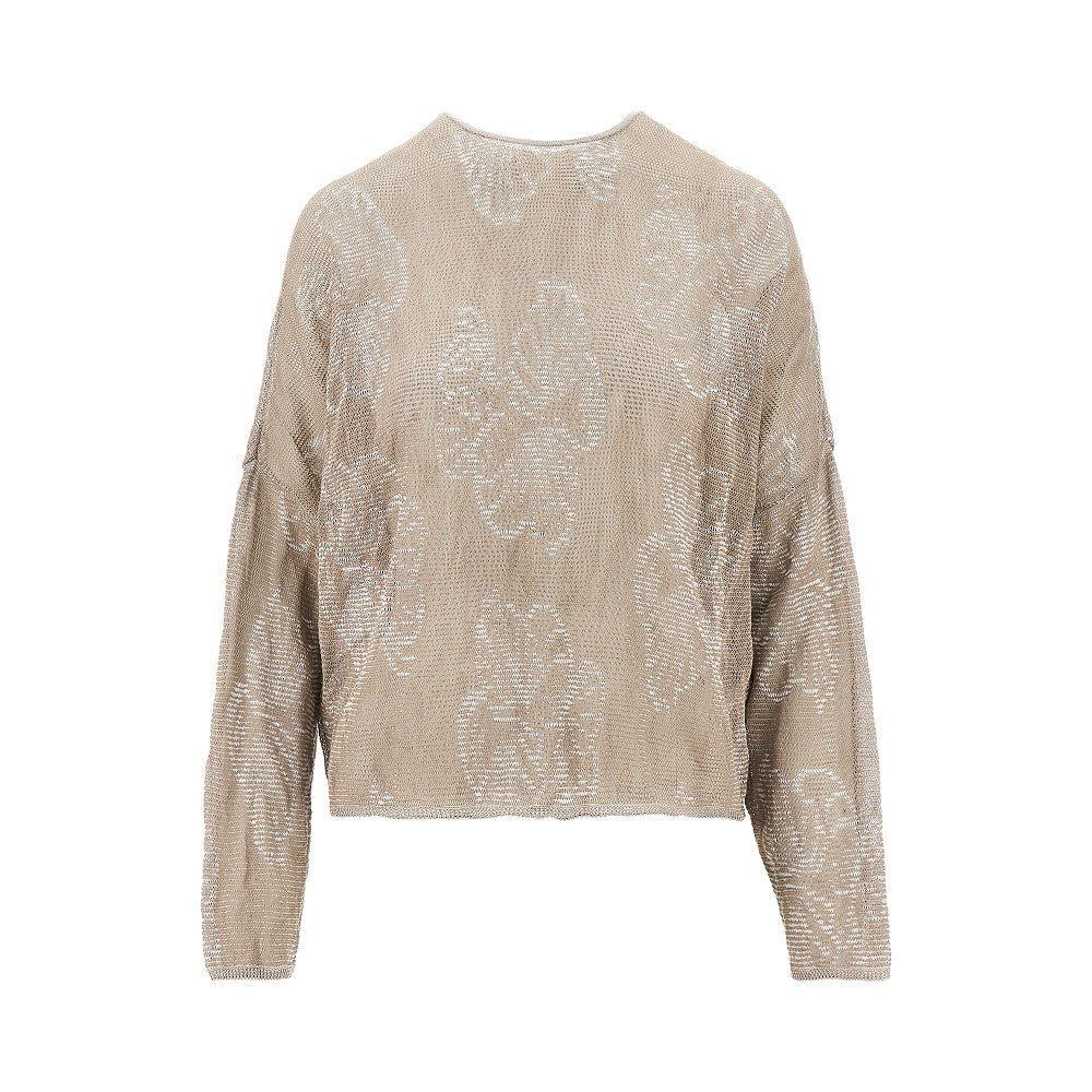 EMPORIO ARMANI M jacquard cotton-blend sweater