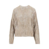 jacquard cotton-blend sweater